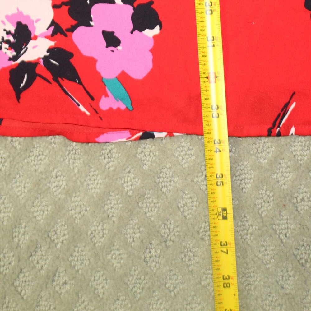 41 Hawthorne Size S Red and Black Floral Dress - Picture 4 of 6